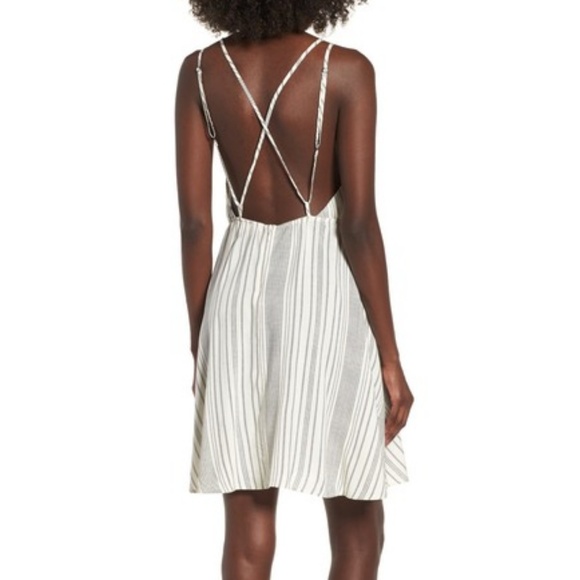 Bp. Stripe Strappy String Swing Dress - Picture 2 of 3